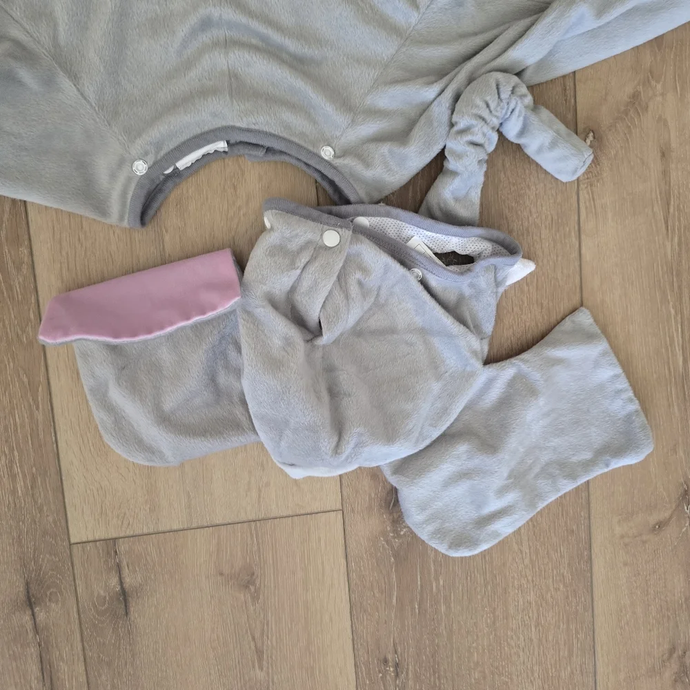 Gray Elephant Costume Size 12-24 Months